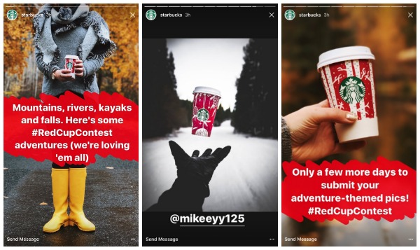 starbucks instagram stories