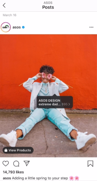 ASOS instagram post