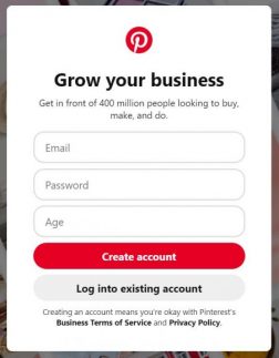 Pinterest Business Account