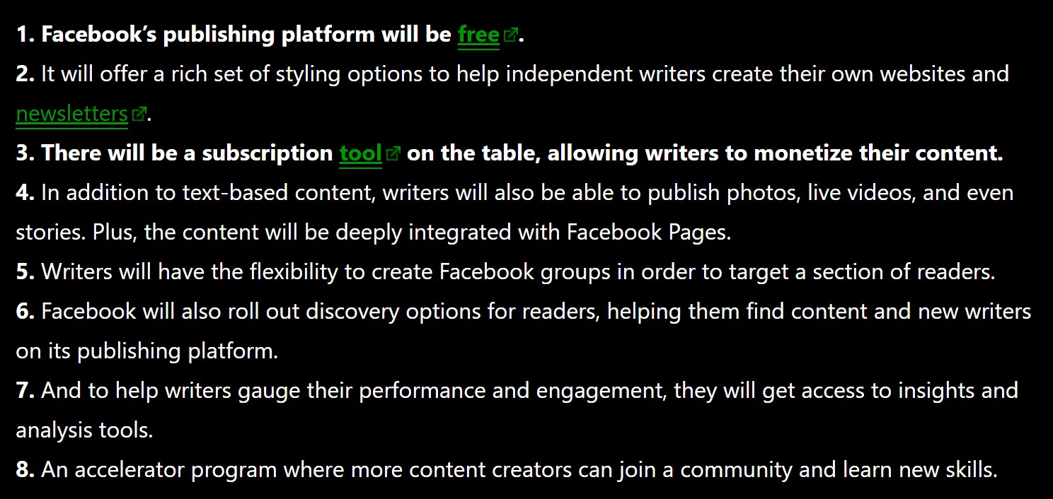 Facebook 2021 Update
