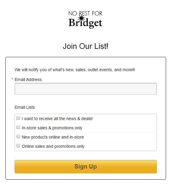 how to segment an email list example