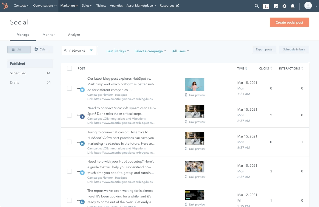 Social Media Scheduling