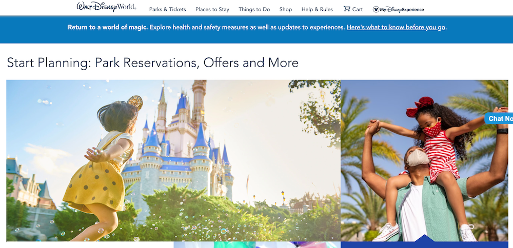 Disneys target audience is parents who want to make their kids happy, so they use images of happy children in their marketing