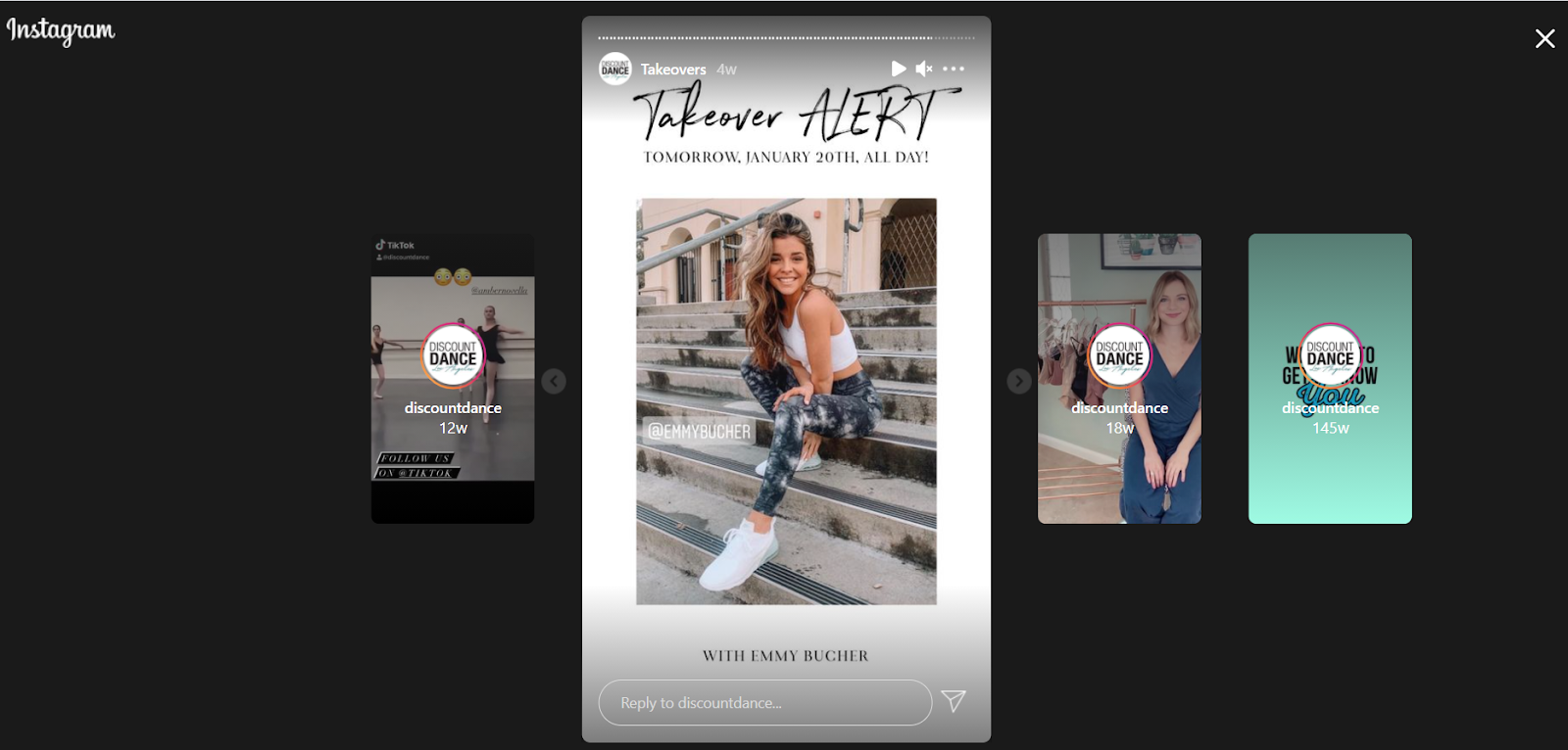 Discount Dance implements user content as social proof