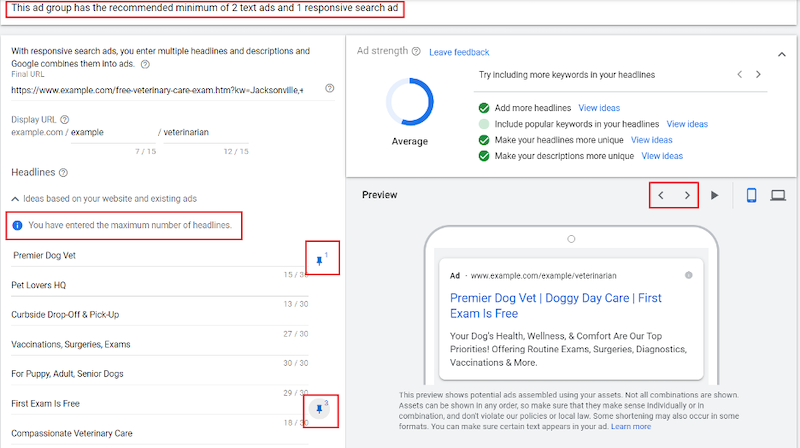 rsa-default-gogle-ads-ad-strength