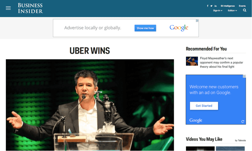 banner ads example
