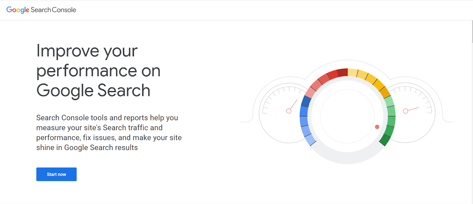 Google Search Console webpage