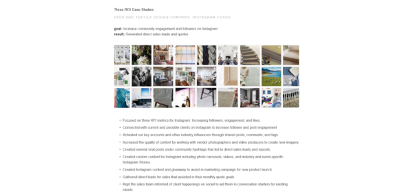 example of a case study in a portfolio