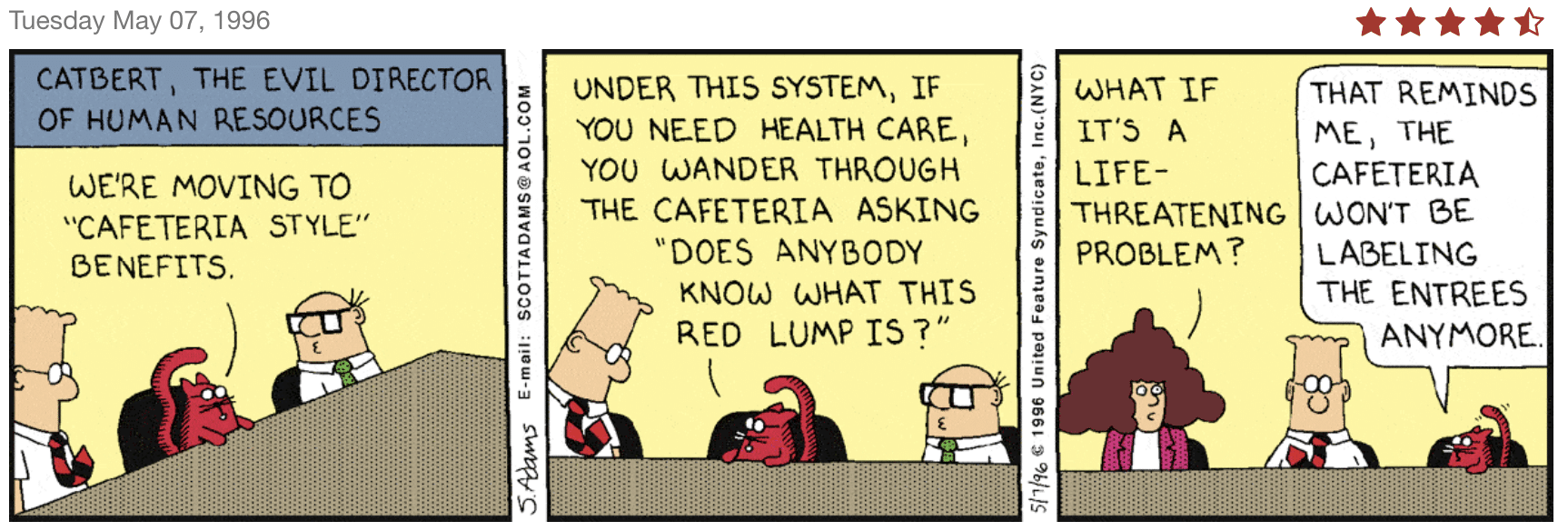 Dilbert - Agile Human Resources 1996