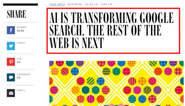 an example of a winning headline