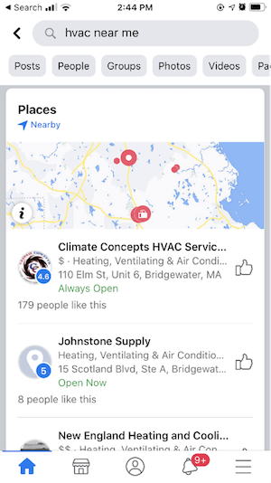 increase online presence with facebook places
