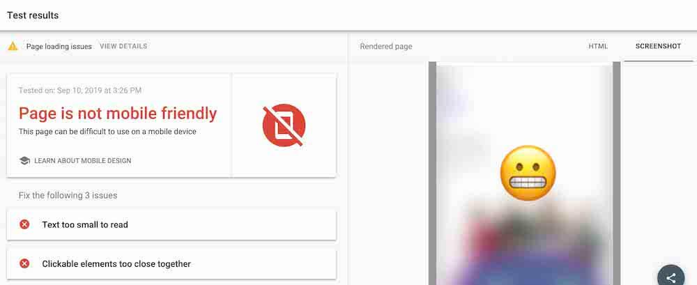 googles mobile friendly test is an online presence management tool