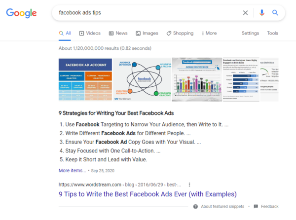Competitive Analysis of Featured Snippet