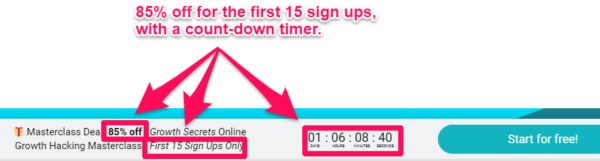 Scarcity marketing tactics