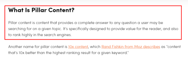 On-Page Featured Snippet Optimisation Paragraph