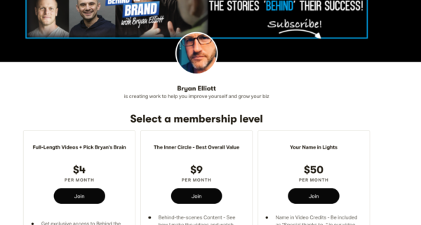 creator economy patreon model bryan elliott