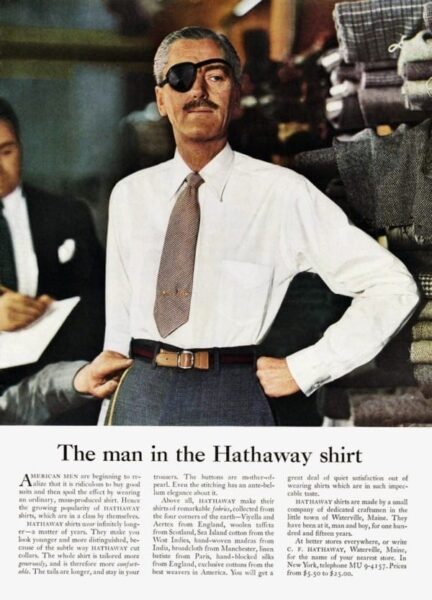 The man in the Hathaway shirt