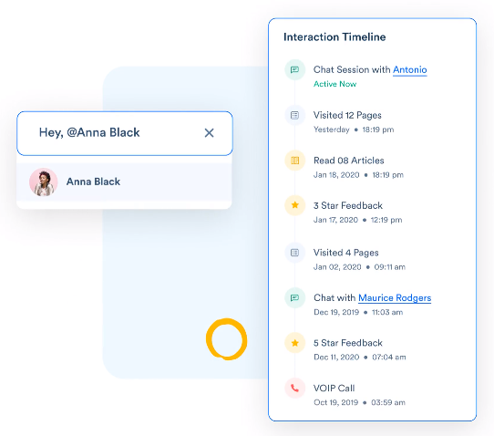 An example of Acquire live chat