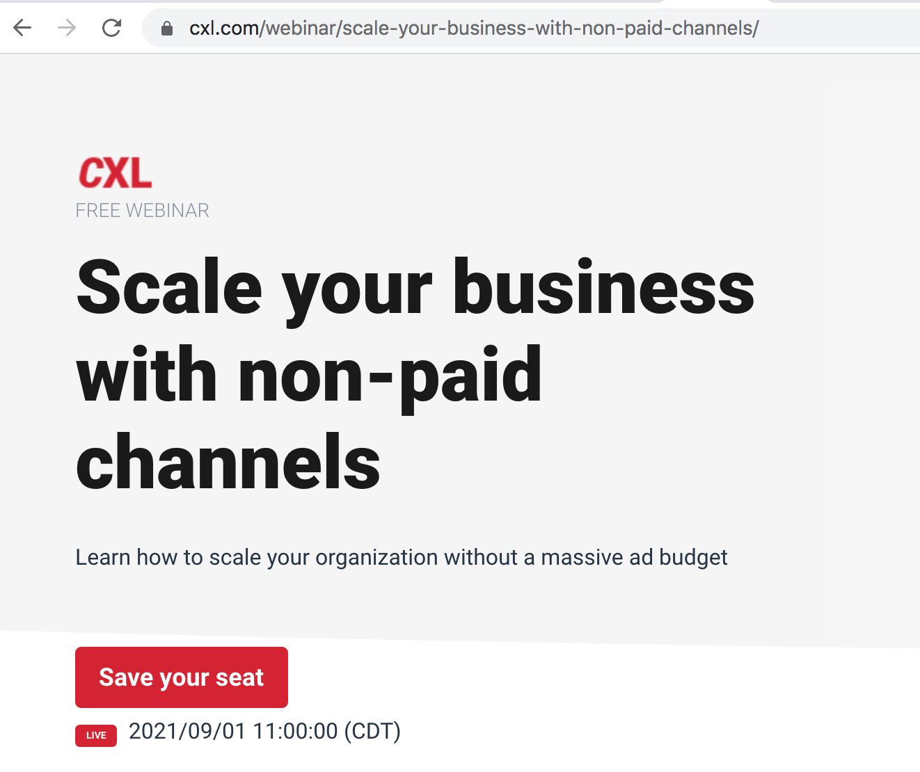 CXL URL structure