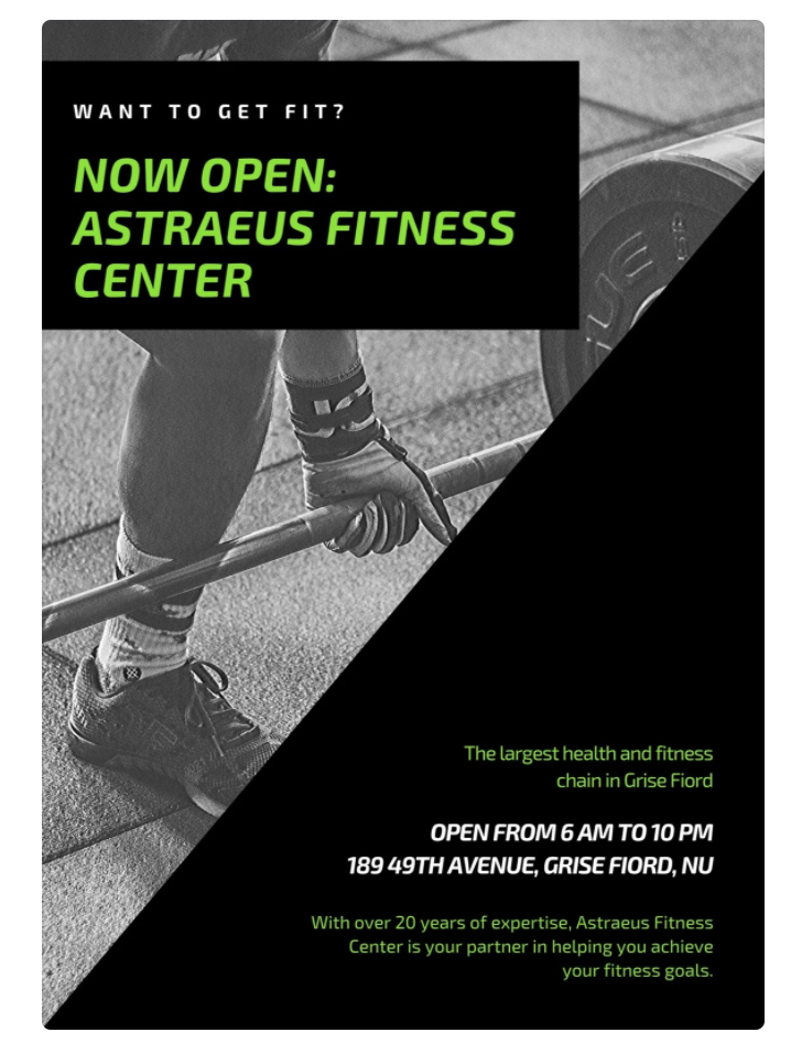 new business open flyer