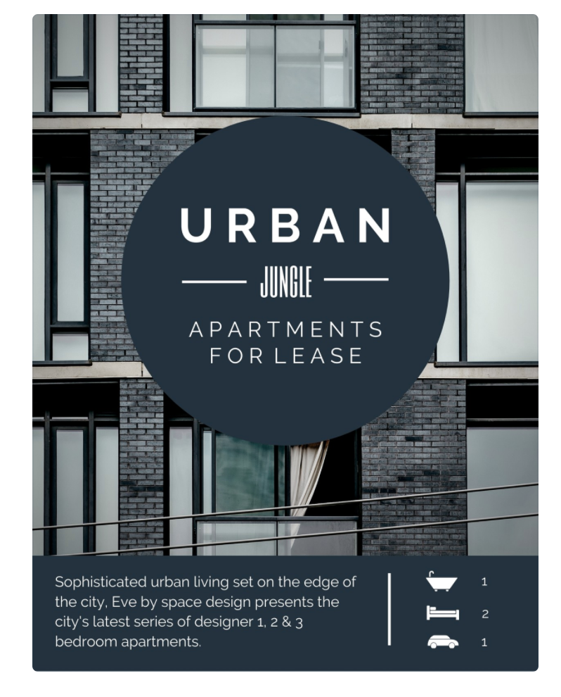 apartment leasing flyer