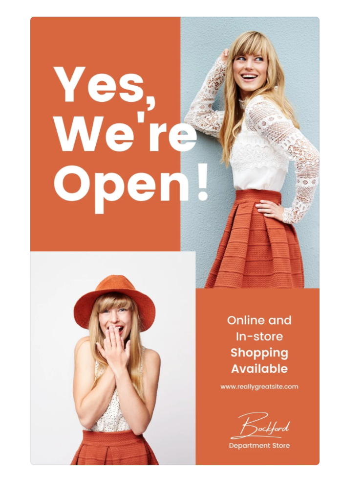 flyer with consistent colors