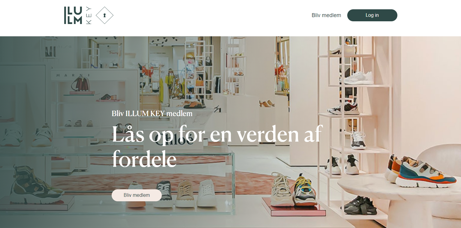The loyalty program page for Illum