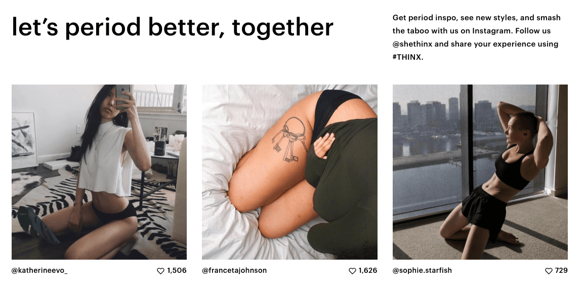 Brand messaging example thinkx