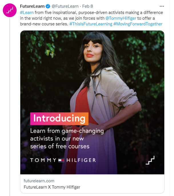 Tweet from FutureLearn