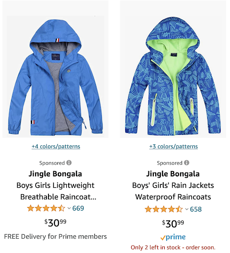 Amazon Sponsored Products Ad
