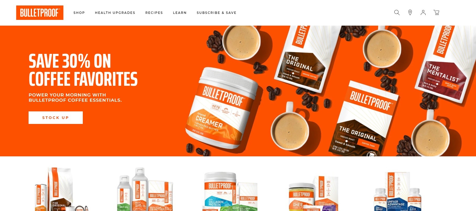 online store CTA example