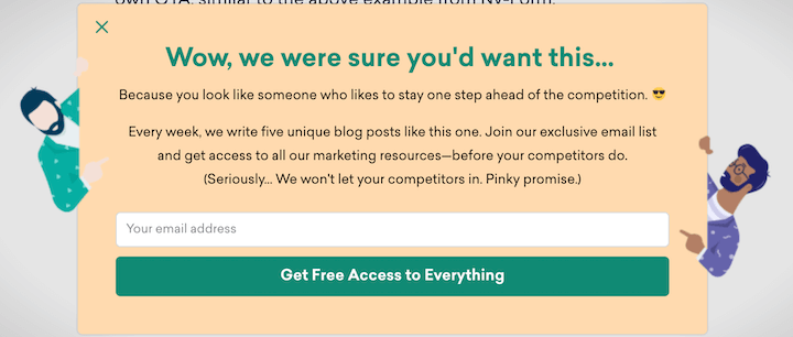 call to action phrases and examples: we were sure youd want this
