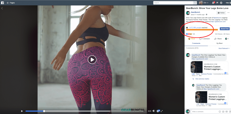 facebook ad video engagement 