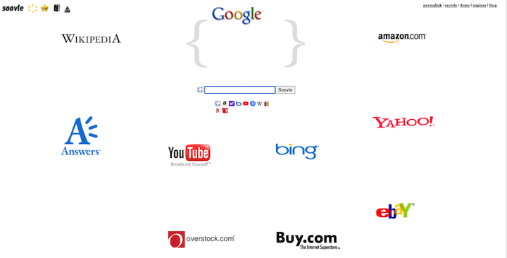 best free keyword research tools: soovle home screen