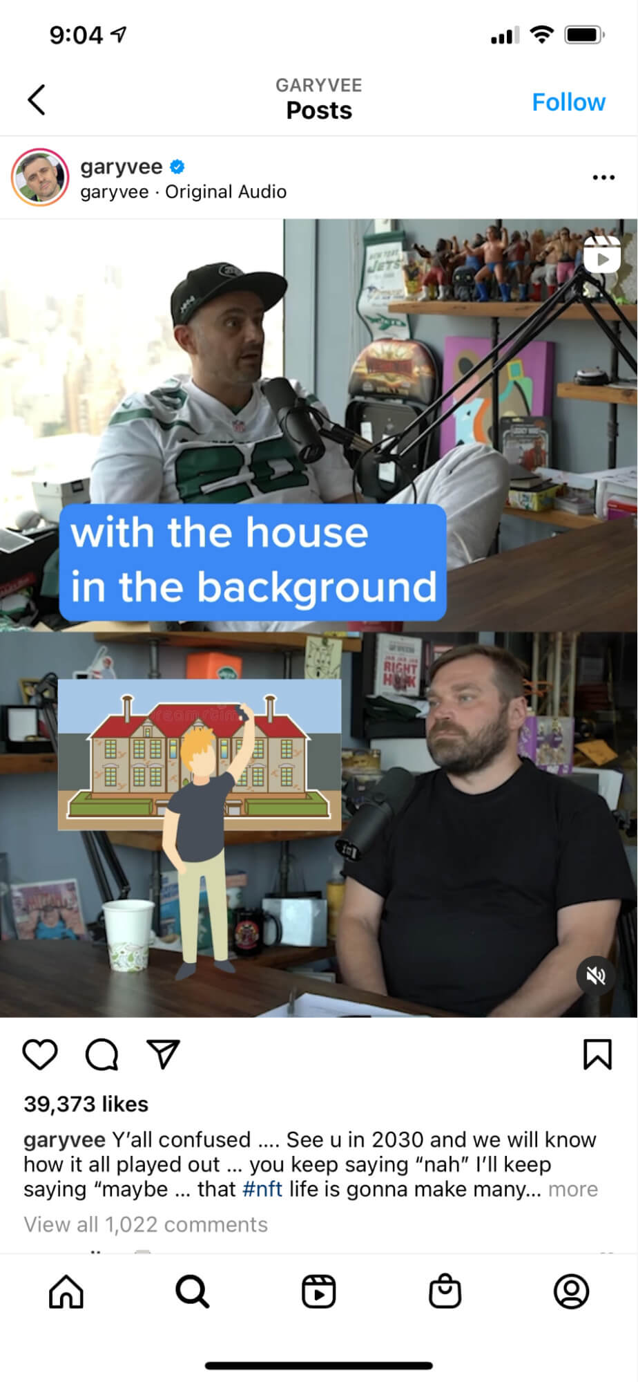 Gary Vee Instagram post example