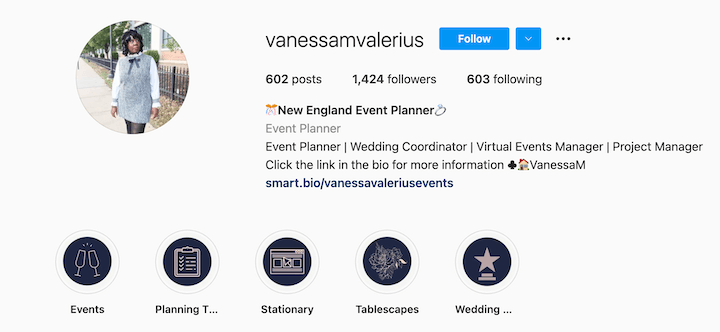 Vanessa M. Valerius | Example of a Small Event Planner Business 