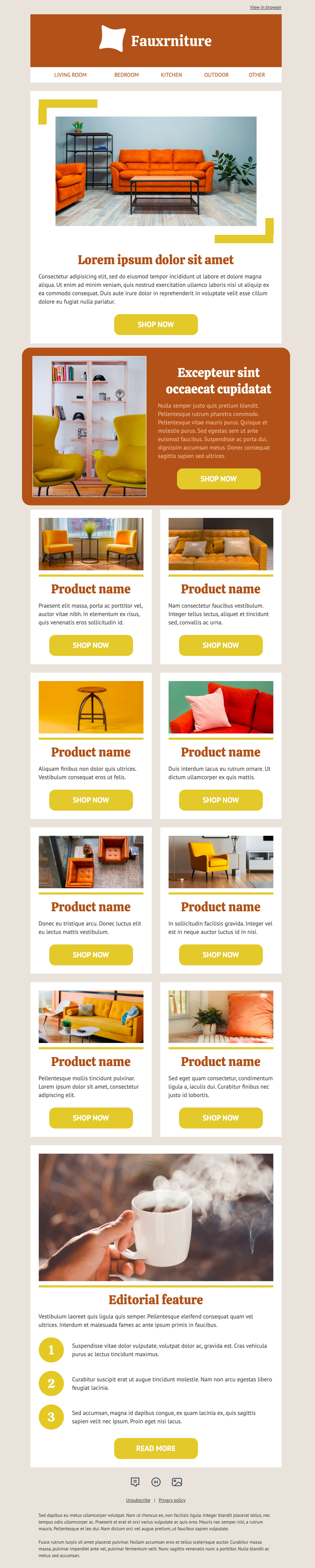 Image of demonstration email