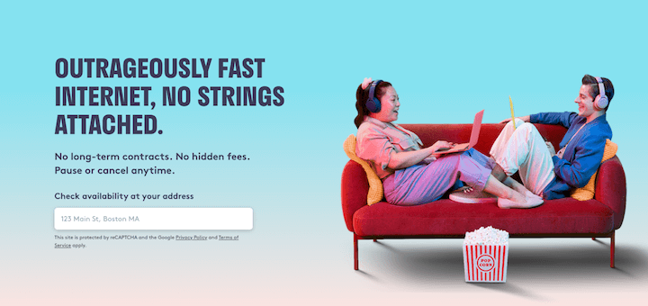 landing page ideas and trends of 2022 - dreamy background