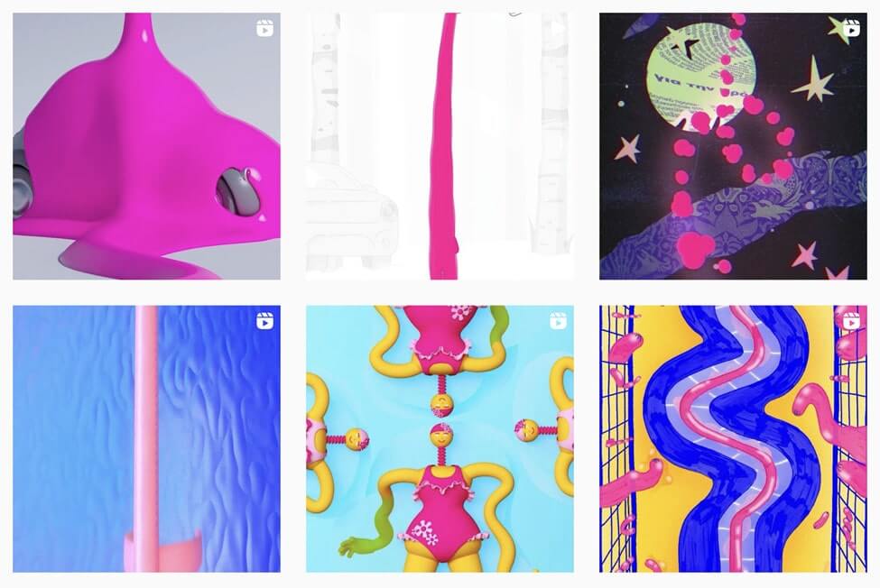 screenshot lemonade on instagram art depicting images related to type of insurance