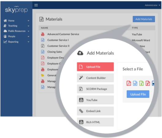 Learning Management System Skyprep