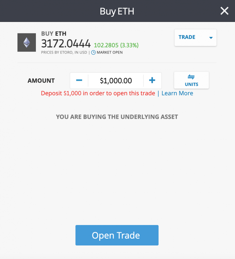 etoro buy ETH