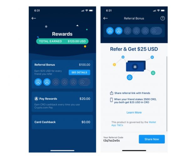 Crypto.com 25 Referral Bonus