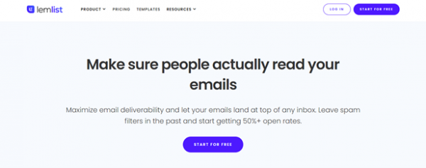 Lemlist cold email software for superb email deliverability