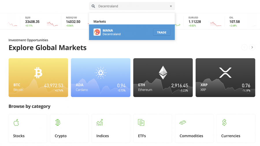 how to buy decentraland