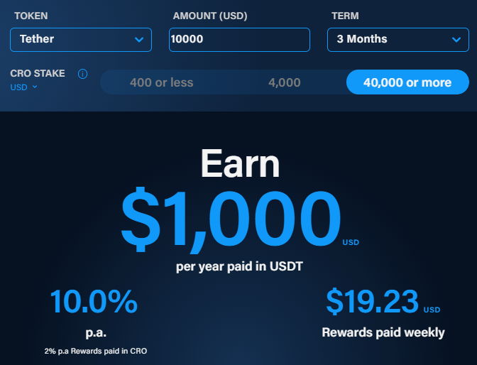 Crypto Earn program