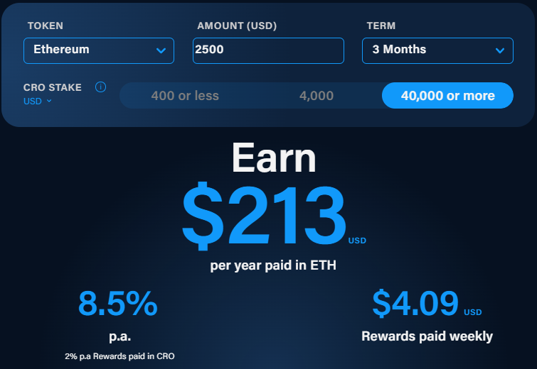 Earn Interest on Crypto.com