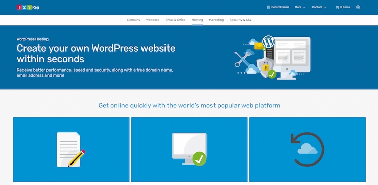 123Reg provides best hosting for domains