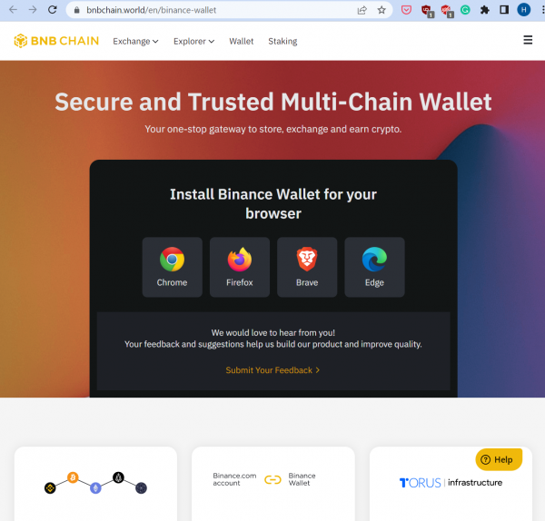 Creating a Binance Chain Wallet