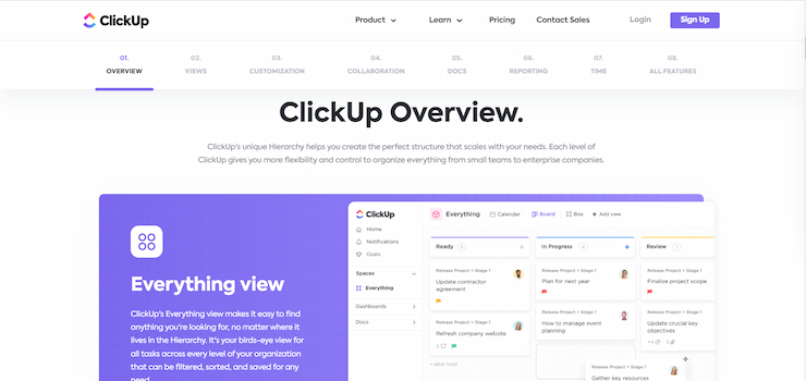 ClickUp has the Best UX and Customization Tools