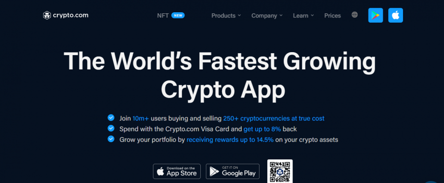 Crypto.com - Best Platform for Staking AVAX